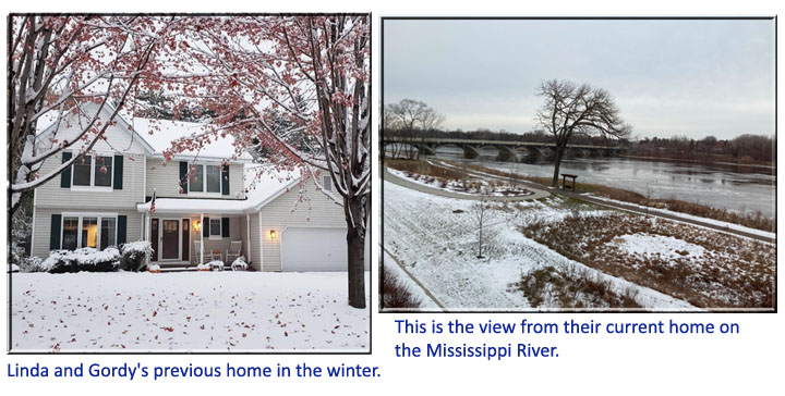 snow house and  view